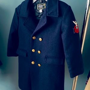 Vintage Boys Fieldston Wool Pea Coat
